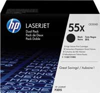 Картридж CE255XD (55X) для HP LJ P3015 двойная упаковка